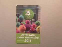 Hungary, card calendar xiv.- 2016