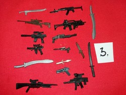 Soldier, warrior action g.I joe star wars and other figures weapon pack in one according to pictures 3