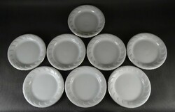 1O991 gilded snow-white Raven House porcelain plate set 8 pieces