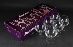 1O862 retro Andrea Czech brandy glass glass set in box