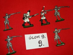 Old toy lead soldiers Napoleonic wars / usa war of independence 6 pieces in one according to pictures 9