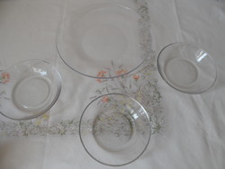 Glass cake set (4 pcs.)