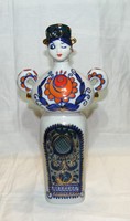 Retro Szovjet figurális porcelán palack - Korosten porcelán - 34 cm