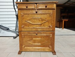 Oak shoe cabinet with 2 drawers and 2 compartments for sale. Furniture is in good condition, no scratches. Dimensions: 75 c