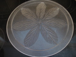 Retro leaf pattern plastic cake tray