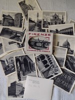 Régi 1930as  Firenze souvenir képek, fekete fehér