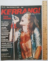 Kerrang magazine 82/5/20 van halen rolling stones twisted sister aldo nova rainbow status quo jo jett