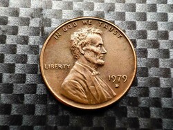 Amerikai Egyesült Államok 1 cent, 1979 Lincoln Cent Verdejel D - Denver