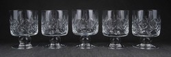 1O861 crystal liqueur stemware set 5 pieces