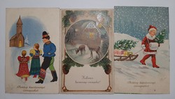3 Christmas cards in one set from 1938 - 39