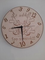 Quality wooden wall clock for beer lovers