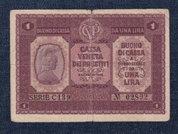 Olaszország Osztrák-magyar megszállás 1 Líra bankjegy 1918  (id80426)