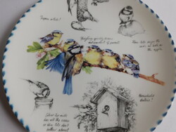 Wedgwood madaras (kék cinege) tányér