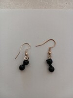 Earrings (simple glass beads - crafts)