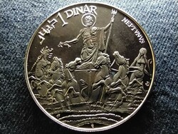 Tunisia Neptune .925 Silver 1 dinar 1969 fm pp (id62219)