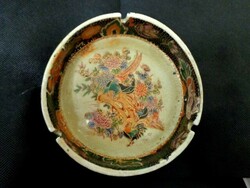 Antique Chinese Hand-Painted and Gilded Porcelain Ashtray