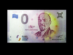 Unc - 0 euro - for the 150th anniversary of Lenin's birth - 2020 - Russia ...Read!