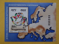 1993. 20 éves a Helsinki Európai Biztonsági és Együttműködési Konferencia (XI.) blokk -o- (1000Ft)