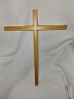 Art deco style wooden crucifix