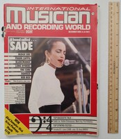 International Musician And Recording World magazin 85/12 Sade Zappa Blancmange Midge Ure Cure Long R