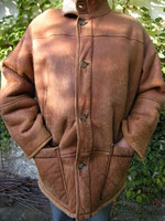 Large men's fur coat