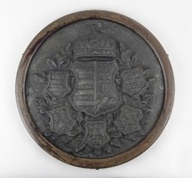 1O901 Keretezett magyar címer alumínium plakett 24 cm