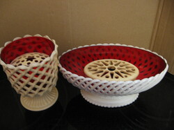 Retro emsa melamine ikebana flower arranging bowls from the 60s
