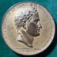 J. P. Montagny: i. Napoleon, gilt bronze medal, 1830, for the repatriation of his ashes