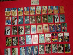 51 darabos telefonkártya gyűjtemény egyben bagóért a képek szerint