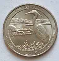 2015.  Bombay Hook emlék USA negyed dollár " Szövetségi Államok" sorozat (602)