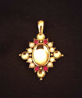 Antique gold plated pendant