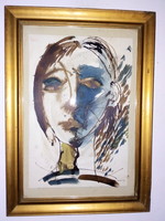 Gadányi Jenő (1896-1960) : Lány portré