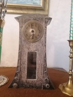 Asztali óra, antik, ezüstözött, Kienzle gyártmányú