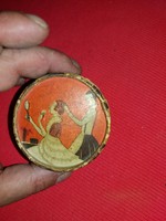 Antique 1930s Hungarian hudnut piper cosmetic powder paper box in good condition as shown in the pictures