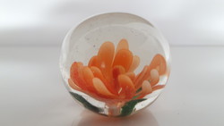 Old blown glass paper weight desk accessory