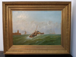 Sea scene by an unknown painter