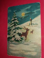 Antik 1937 karácsonyi képeslap a képek szerint