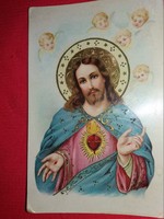 Antik vallásos képeslap Jézus Krisztus képek szerint