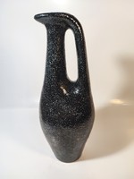Margit Csizmadia ceramic vase with handles from Pesthidegkút