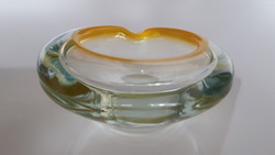 Mid-century artistic blown glass ashtray