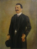 Male portrait of János Dónáth (1874-1924).