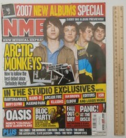 Nme new musical express magazine 07/1/6 arctic monkeys bloc party oasis arcade fire 1990s shins babies