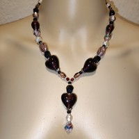 New glass necklace 48cm