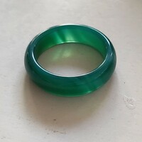 Zöld achát gyűrű (56)