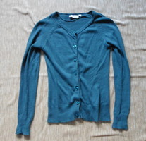 Women's cardigan 1.: Turquoise, knitted (yessica, 36)