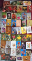 Postcard collection liquidation flowers (50 pieces)
