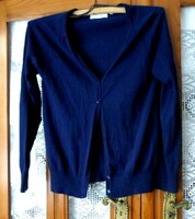 Women's cardigan 2.: Dark blue, knitted (yessica, s)