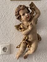 Baroque beautiful, large, rare, painted in putto color, very good condition.