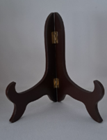 20 X 13 cm mahogany colored wooden plate holder