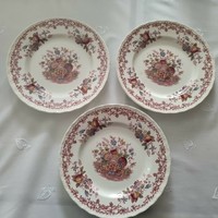 Royal tudor fruits & flowers cake plates 3 pcs